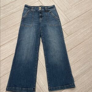 Kut from the Kloth Jodi Dark Blue Wide Leg Jeans
